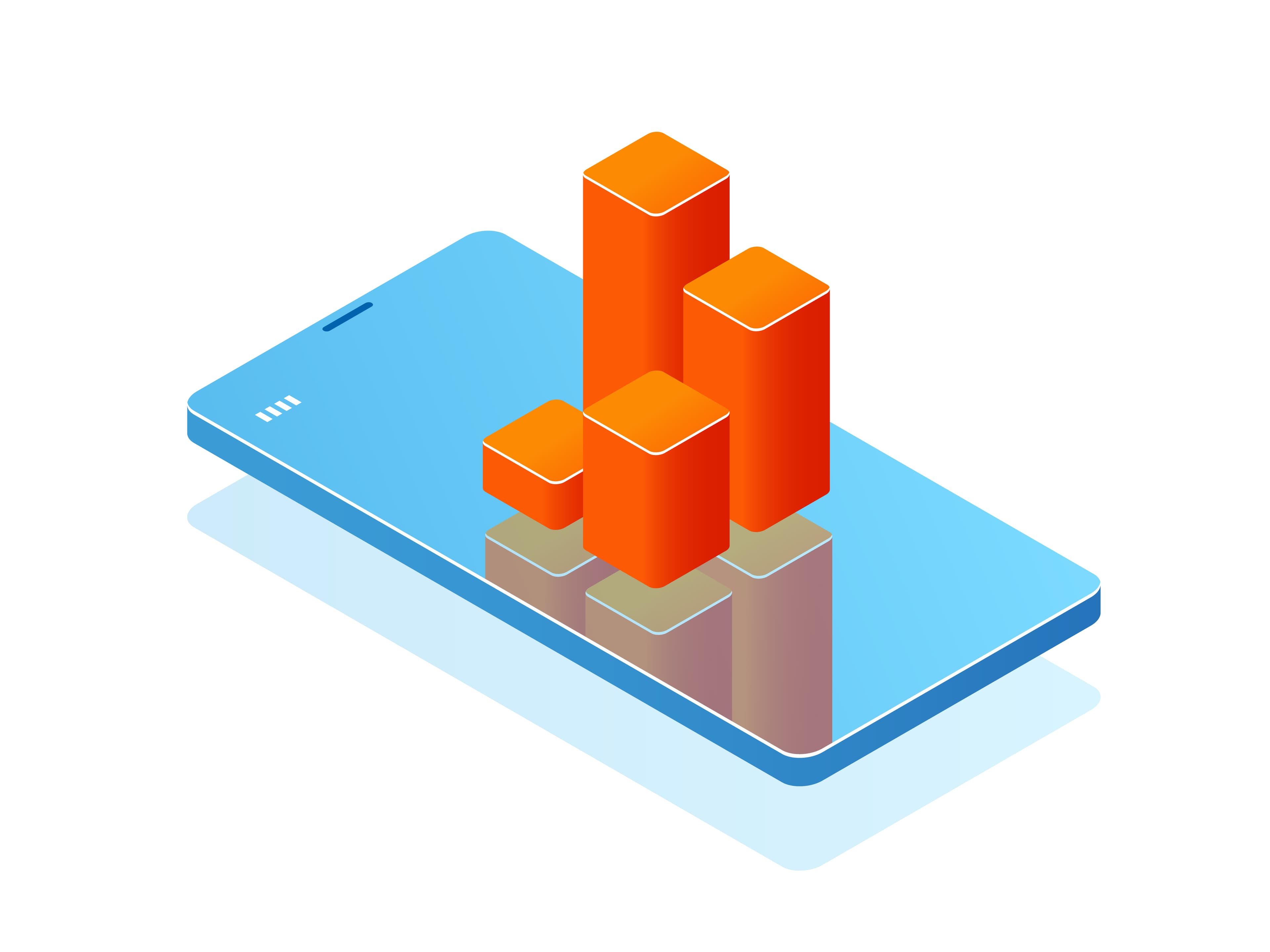 Analytics dashboard with charts